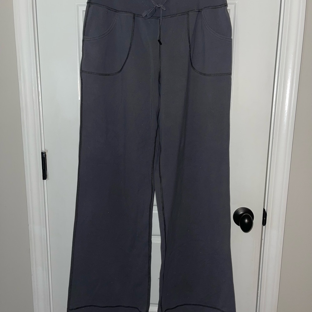 Lululemon Athletica Gray Wide-Leg Pants